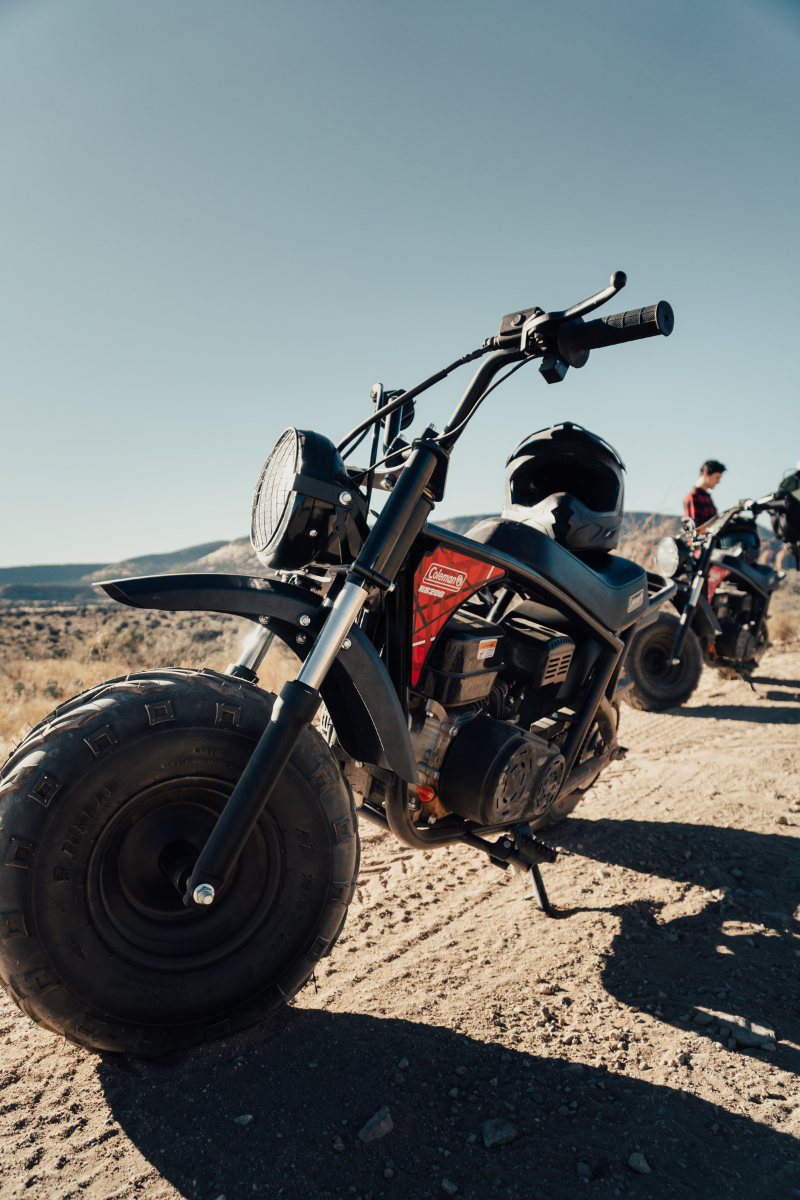 Off-roading near Sedona, Coleman Powersports mini-bikes