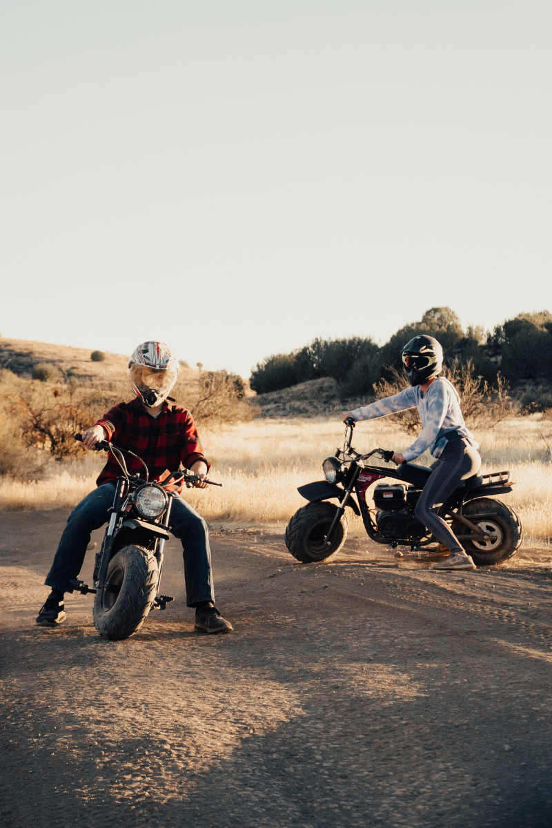 Off-roading near Sedona, Coleman Powersports mini-bikes