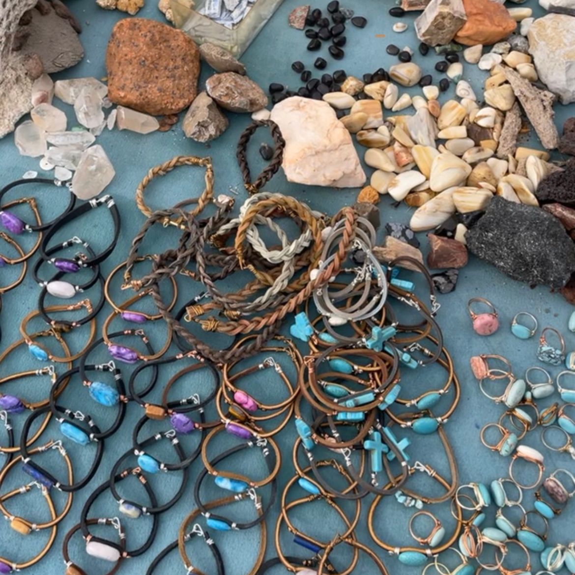 Hand crafted jewelry and bracelets Cool Springs Station, Kingman, Arizona