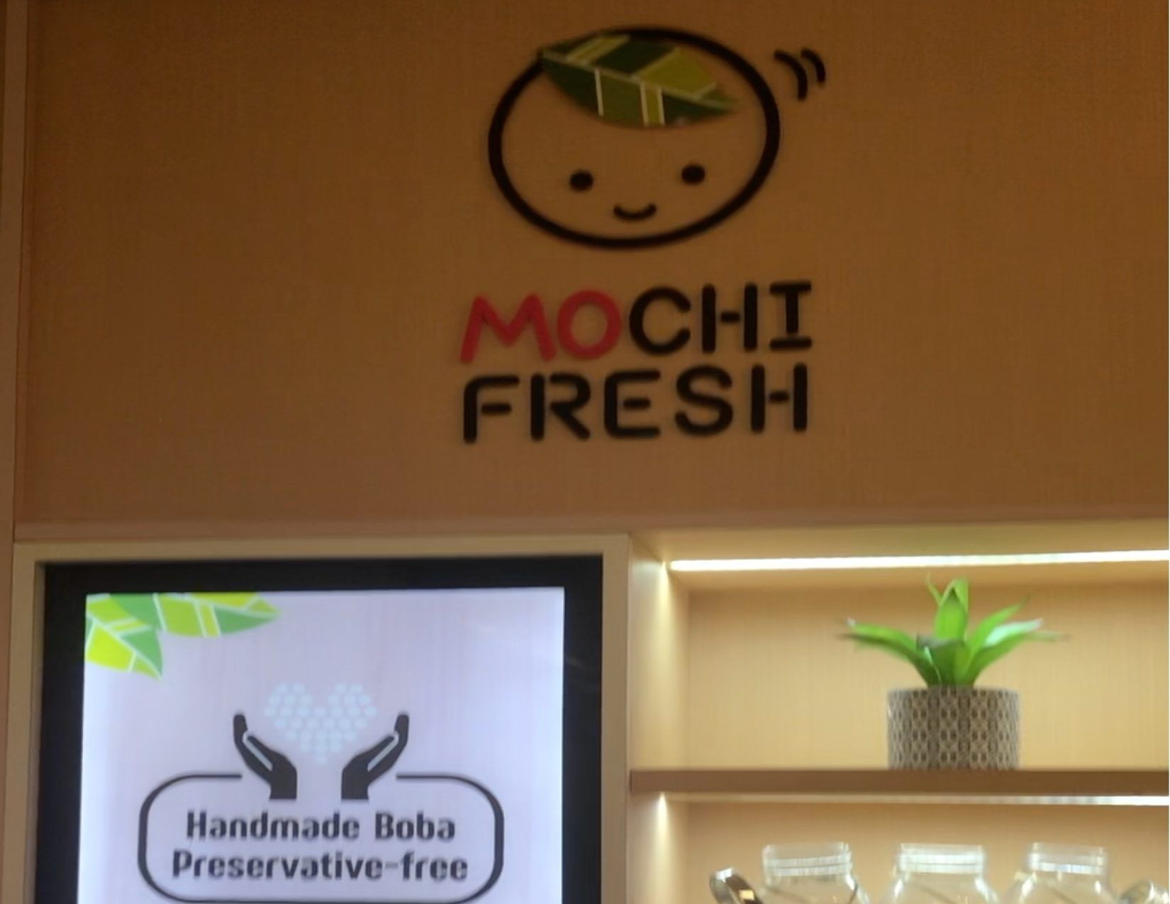 Sign showing Mochi Fresh in Tempe Arizona