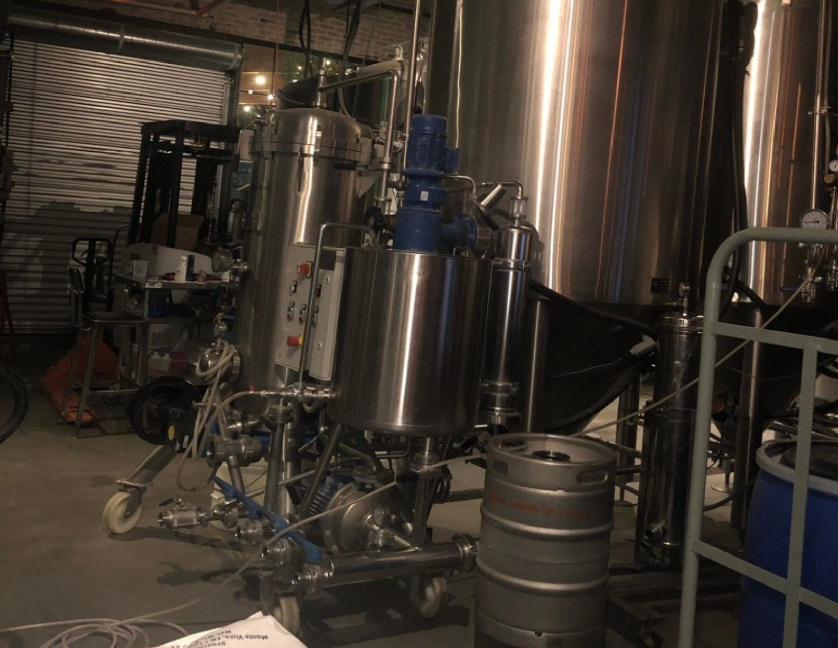 Metal Containers that Pedal Haus Brewery uses to make Beer in Tempe Arizona