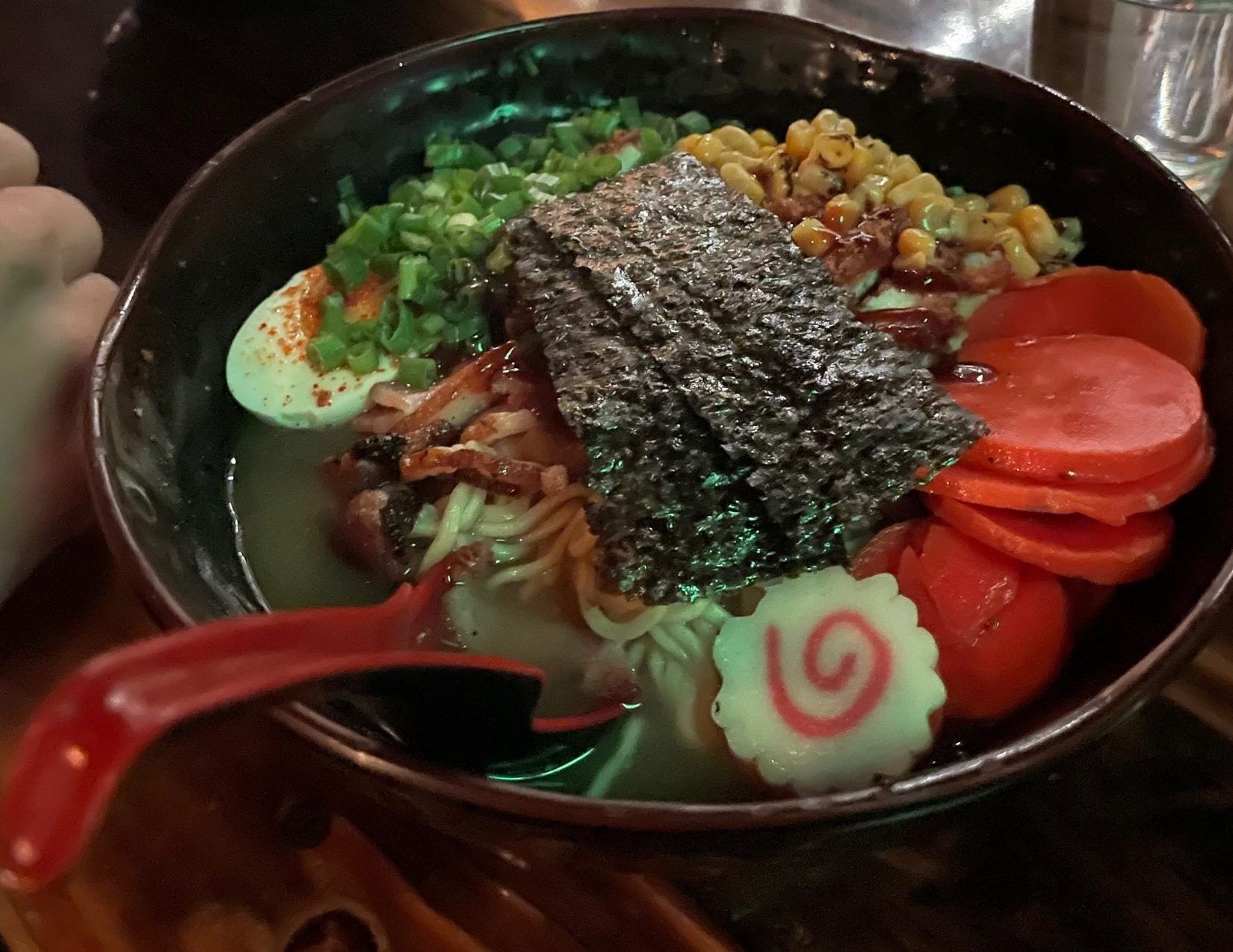 Hot bowl of ramen at Sosoba Noodles in Downtown Flagstaff