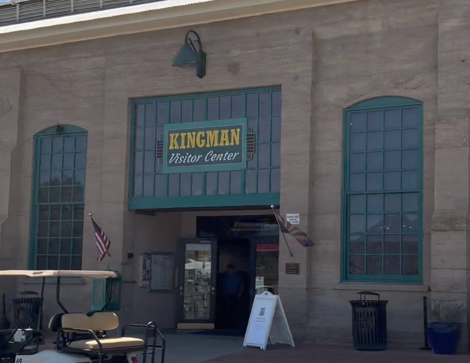 Large Building with Kingman Visitor Center sign