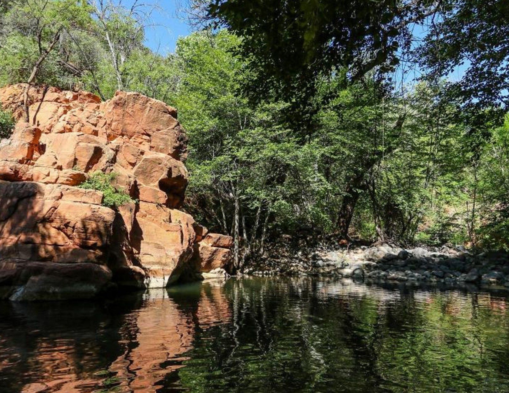 West Clear Creek Trail from Bull Pen Ranch, Hiking route in Arizona