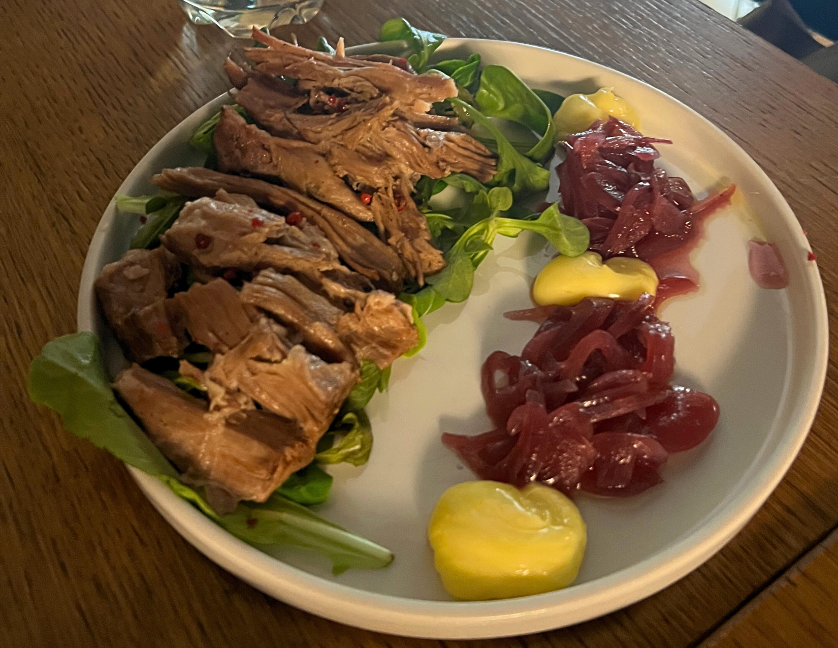 ‘tuna of Chianti’ dish made with pork, served at a trendy restaurant in Florence, Italy