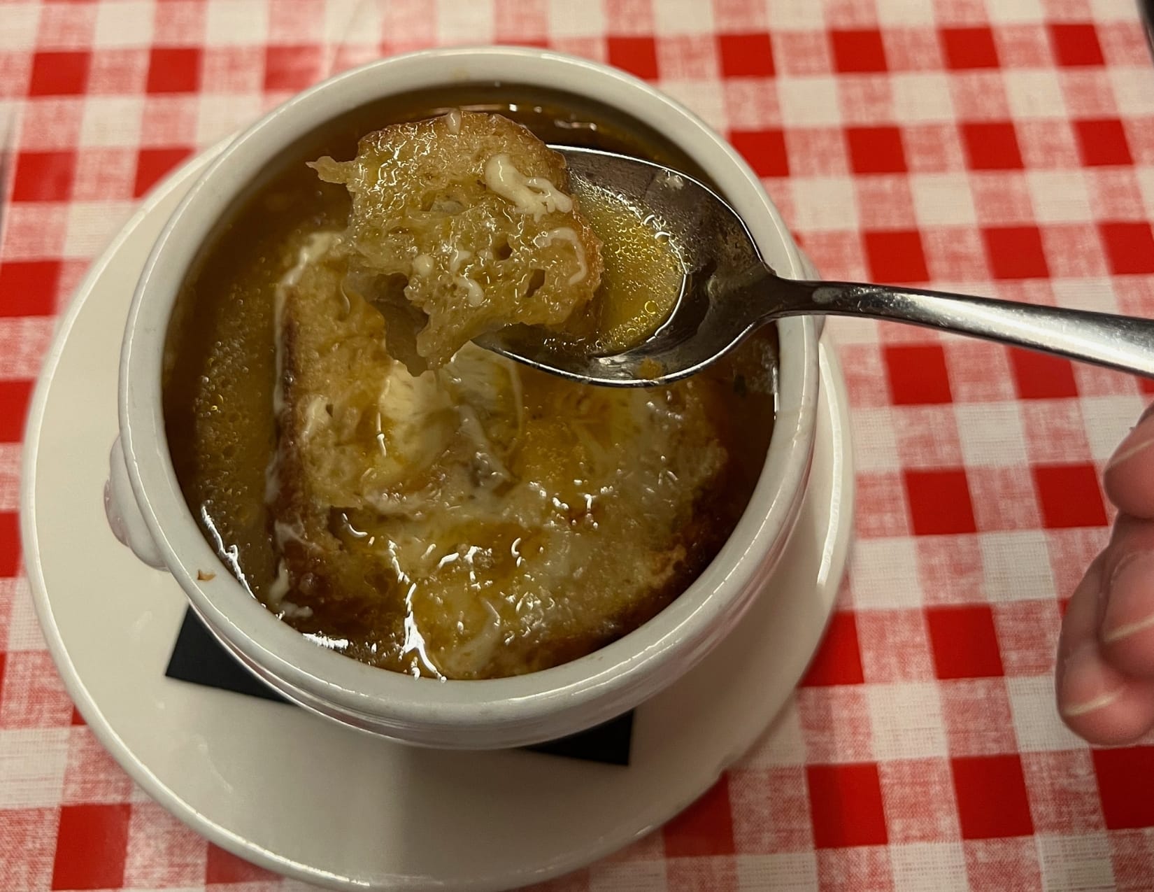 French Onion Soup from Chez Fernand in Paris, France